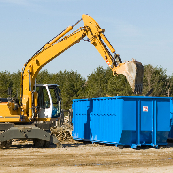 can i choose the location where the residential dumpster will be placed in Heidlersburg Pennsylvania